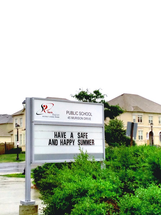 Former Sir John A Macdonald Public School Sign