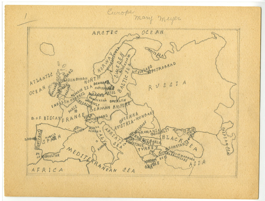 Map of Europe after the war
