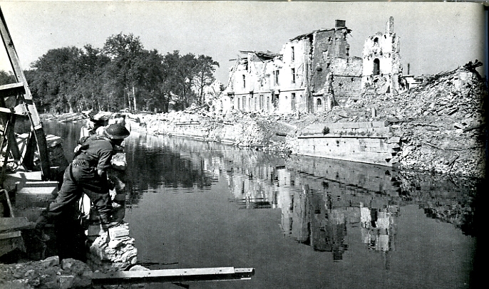 Soldiers on the Caen Canal
