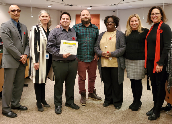 Darren Abenstein with Board representatives