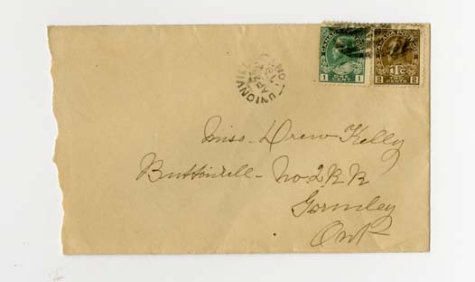 Envelope with war time stamps