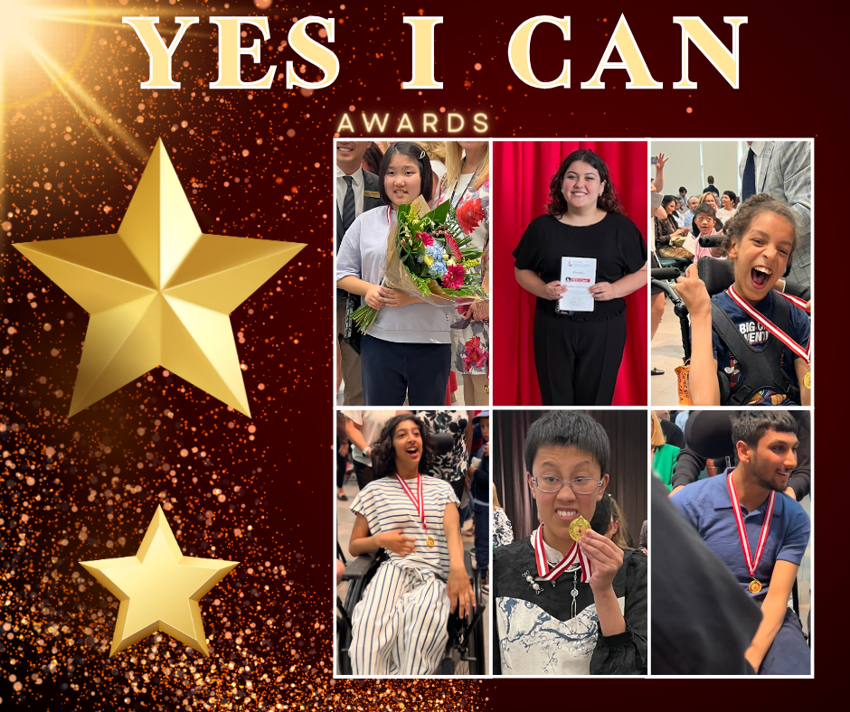 Student recipients of the Yes I Can Awards.