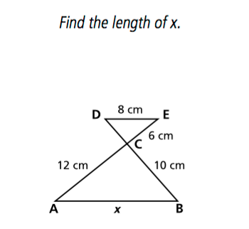 Measurements on triangle