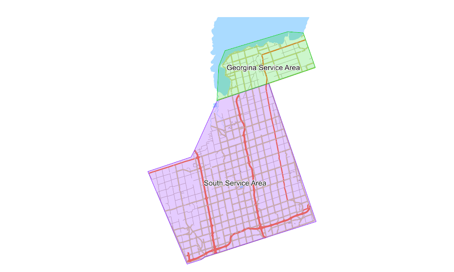 map of service areas