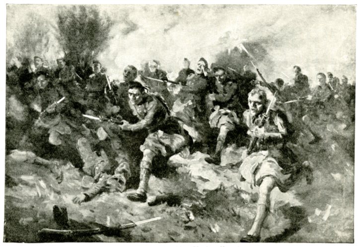 Picture of WWI from The Children's Story of the War book.  