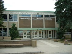 Langstaff S.S. school building