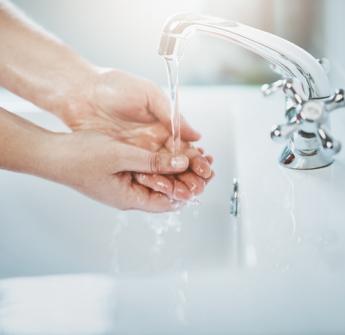 hands being washed