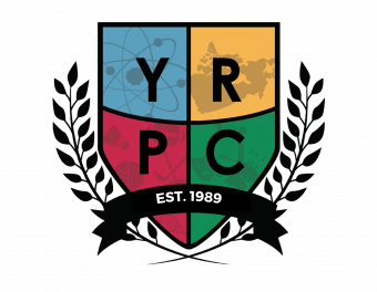 crest shape with letters YRPC and established 1989 in banner across the bottom