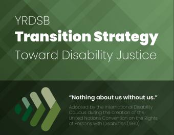 YRDSB transition strategy: toward disability Justice PDF cover