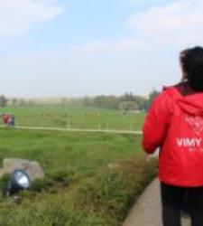 View from top of Memorial of battle sight