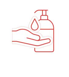 Hand sanitizer icon