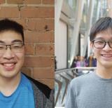 Photo of students who created ventilator prototype