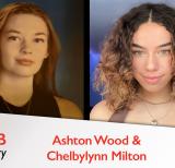 Two student trustees with words A YRDSB Story