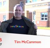 Tim wearing Inclusioneers Tshirt