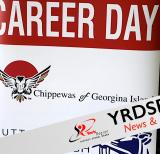 Banner reading Career Day and Chippewas of Georgina Island