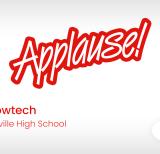 Word Applause in red. Text also reads Agrotech. 